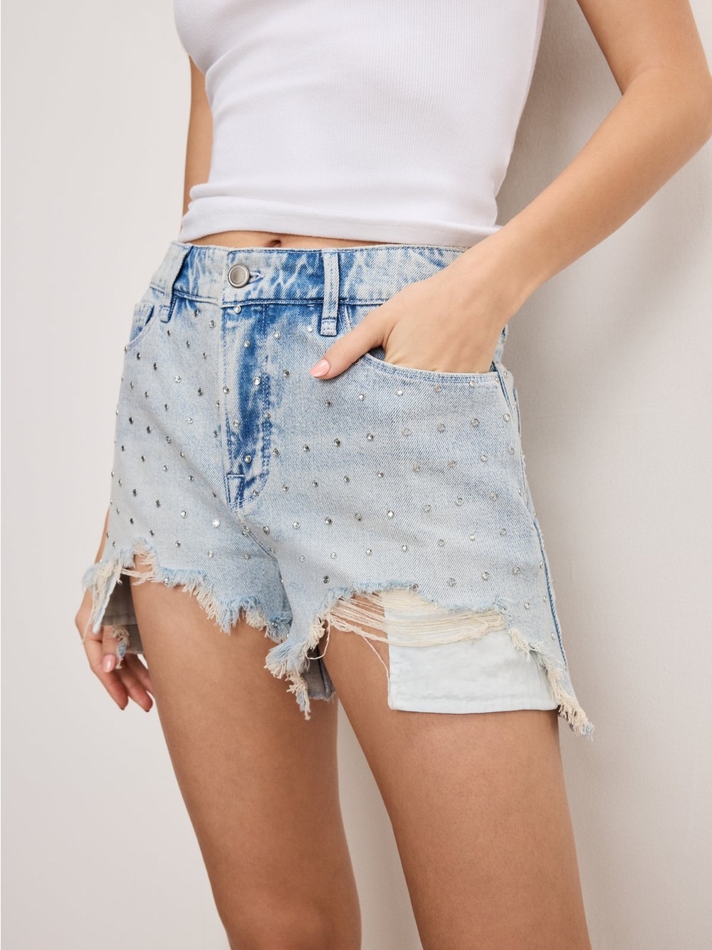 Good American Bombshell Rhinestone Sh